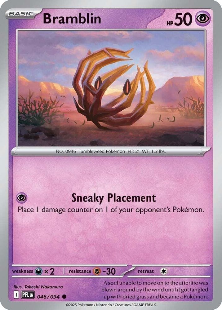 Bramblin 046 - Reverse Holofoil ME02 Phantasmal Flames - Common