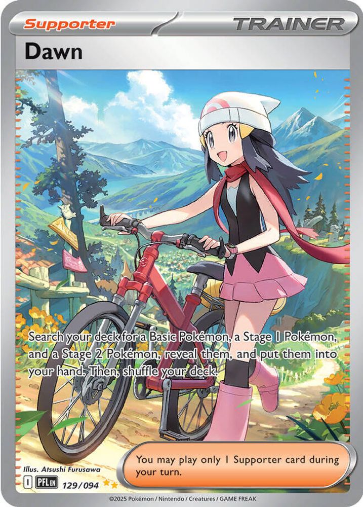 Dawn 129/094 - Holofoil ME02 Phantasmal Flames - Special Illustration Rare