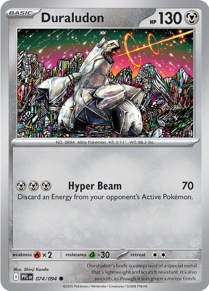 Duraludon 074 - Reverse Holofoil ME02 Phantasmal Flames - Common