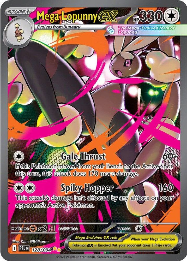 Mega Lopunny ex 128/094 - Holofoil ME02 Phantasmal Flames - Special Illustration Rare