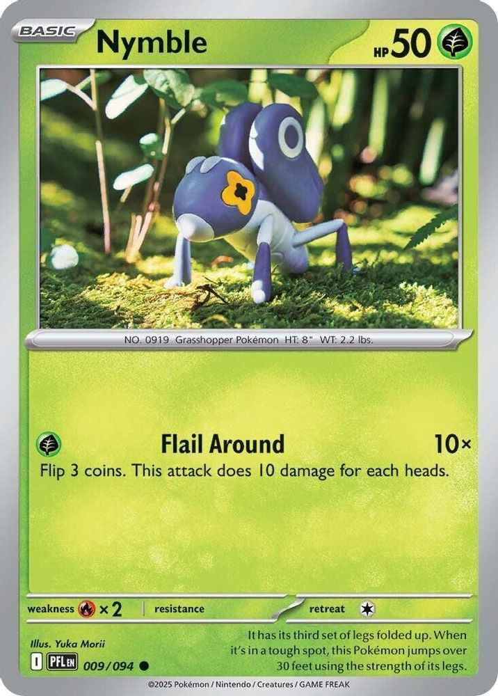 Nymble 009/094 - Reverse Holofoil ME02 Phantasmal Flames - Common