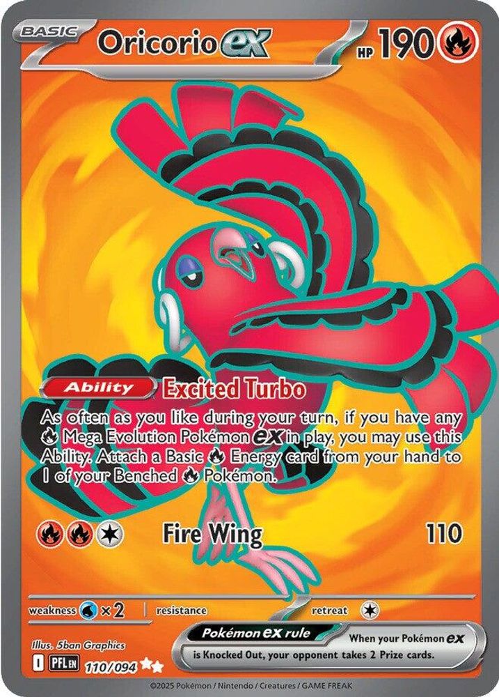 Oricorio ex 110/094 - Holofoil ME02 Phantasmal Flames - Ultra Rare
