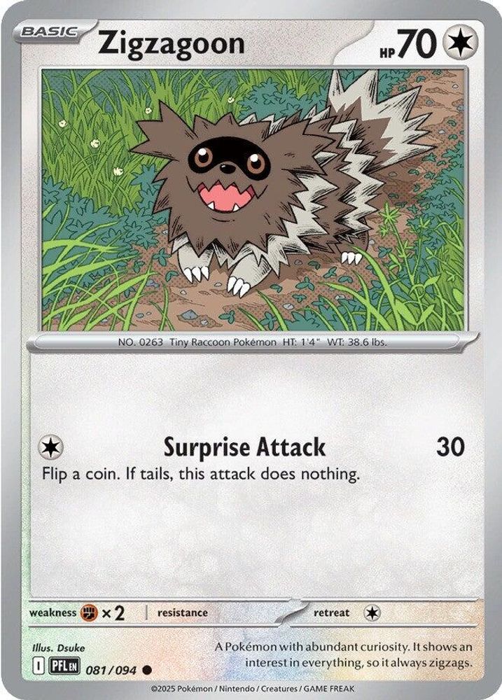 Zigzagoon 081 ME02 Phantasmal Flames - Common