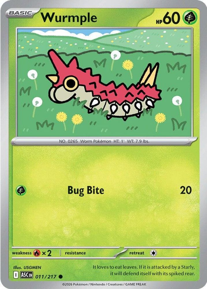 Wurmple 011 ME Ascended Heroes - Common