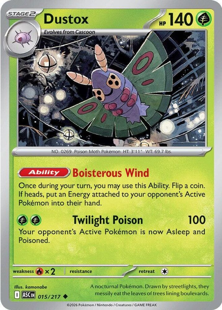 Dustox 015/217 - Reverse Holofoil ME Ascended Heroes - Uncommon