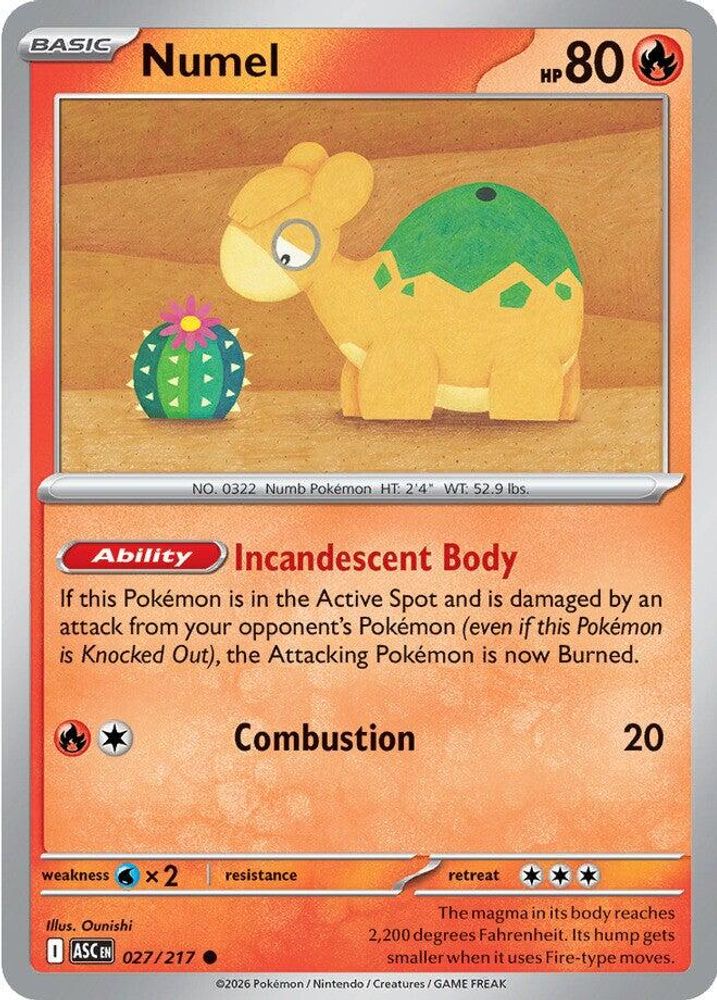 Numel 027/217 - Reverse Holofoil ME Ascended Heroes - Common