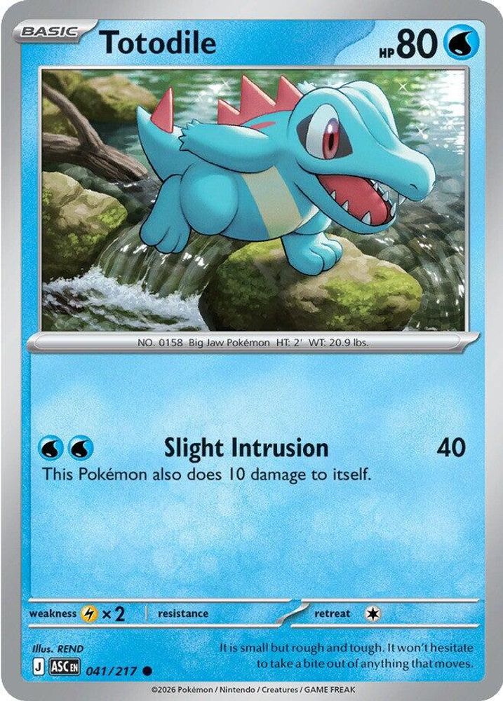 Totodile 041 - Reverse Holofoil ME Ascended Heroes - Common