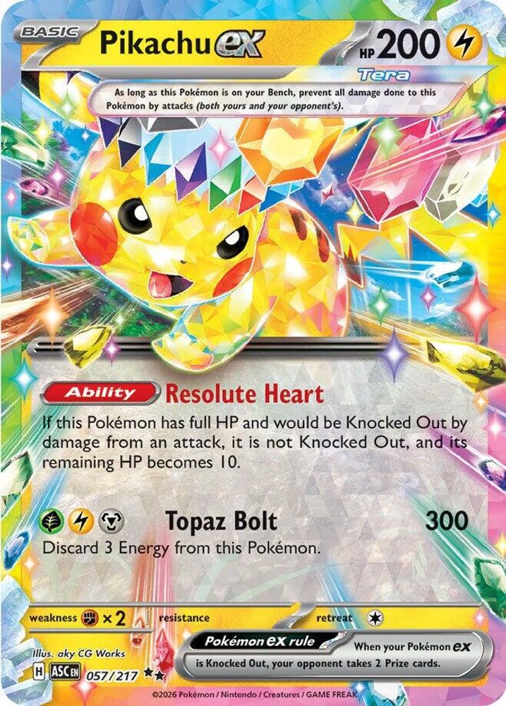 Pikachu ex 057/217 - Holofoil ME Ascended Heroes - Double Rare