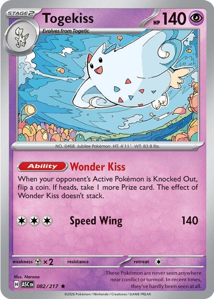 Togekiss 082/217 - Reverse Holofoil ME Ascended Heroes - Rare