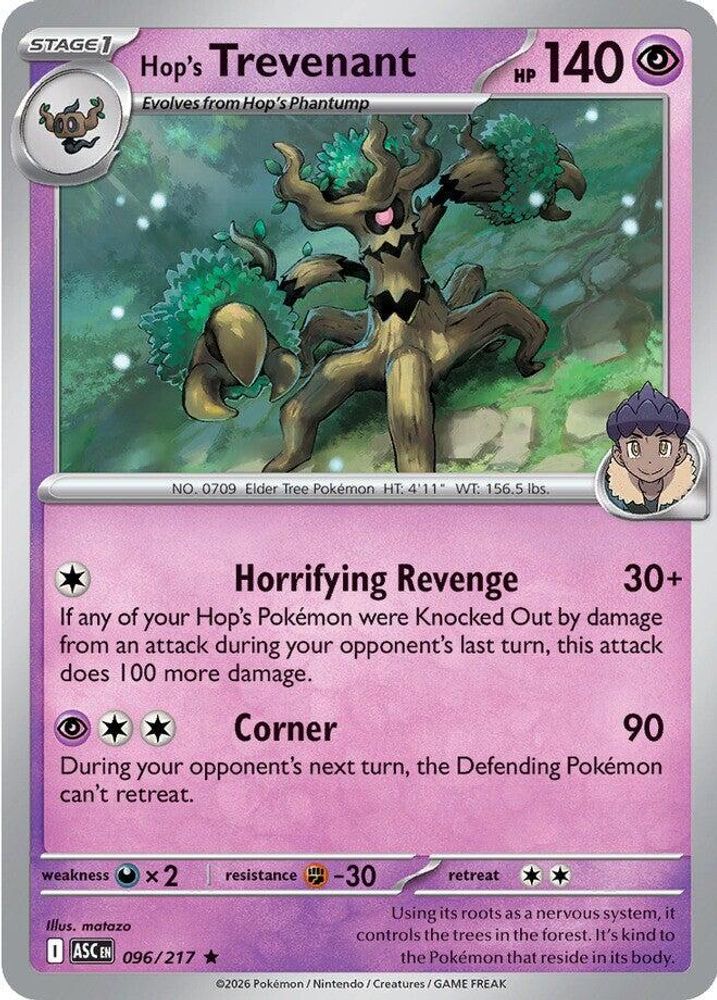Hop's Trevenant 096/217 - Reverse Holofoil ME Ascended Heroes - Rare