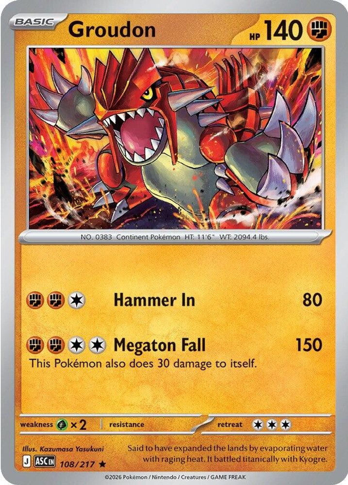 Groudon 108 - Holofoil ME Ascended Heroes - Rare