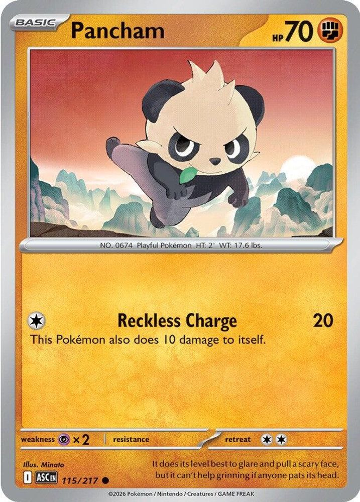 Pancham 115 - Reverse Holofoil ME Ascended Heroes - Common
