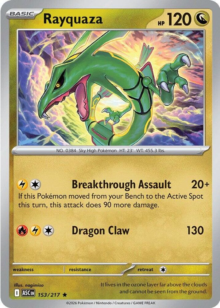 Rayquaza 153 - Reverse Holofoil ME Ascended Heroes - Rare