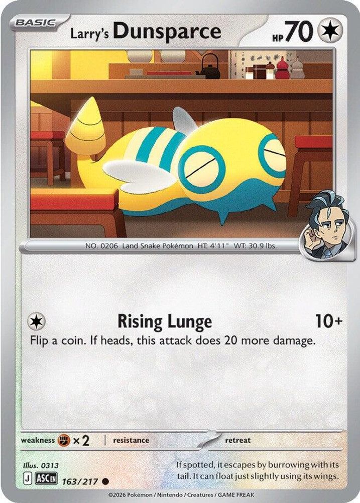 Larry's Dunsparce 163 - Reverse Holofoil ME Ascended Heroes - Common