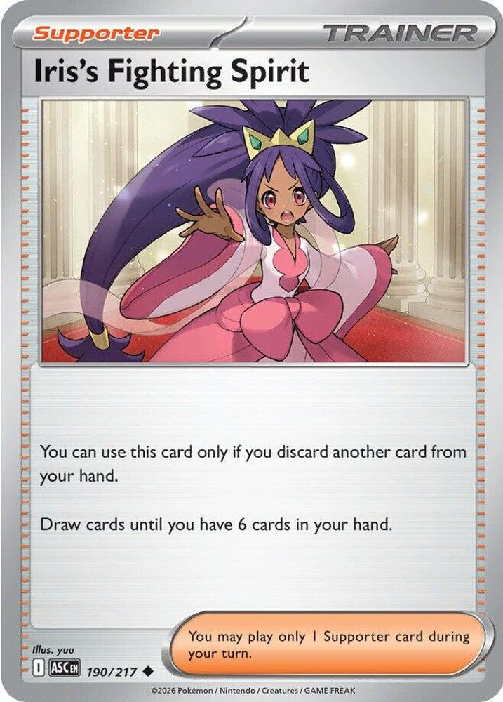 Iris's Fighting Spirit 190/217 - Reverse Holofoil ME Ascended Heroes - Uncommon