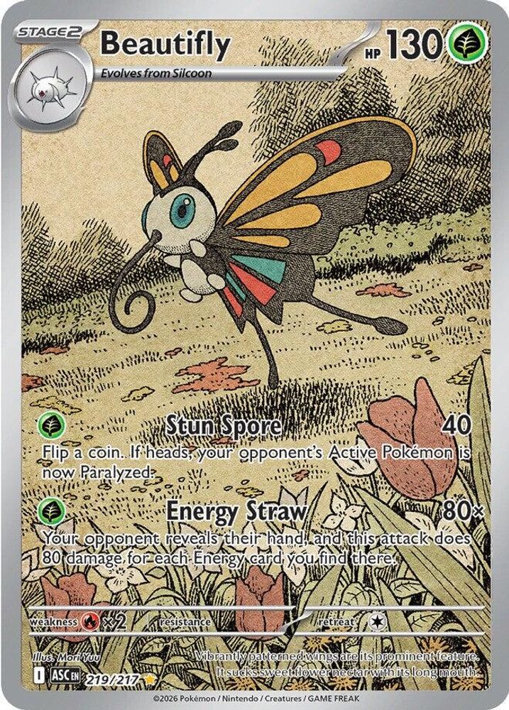 Beautifly 219/217 - Holofoil ME Ascended Heroes - Illustration Rare