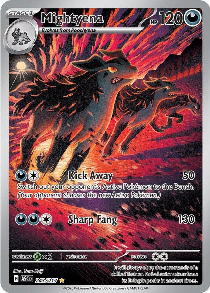 Mightyena 243/217 - Holofoil ME Ascended Heroes - Illustration Rare