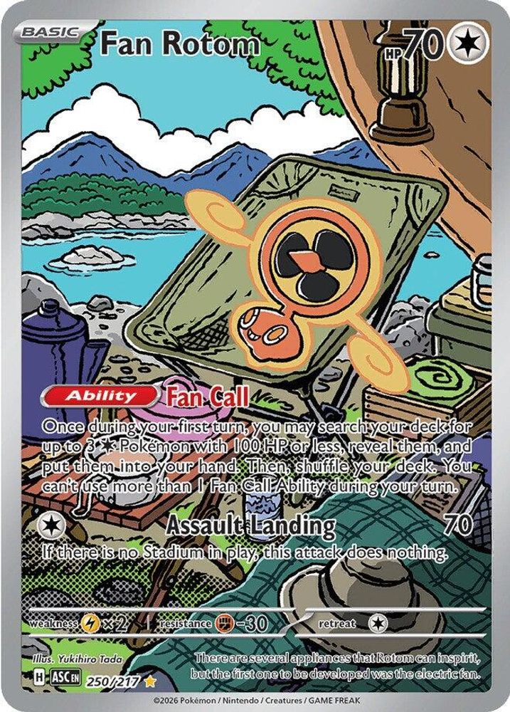 Fan Rotom 250/217 - Holofoil ME Ascended Heroes - Illustration Rare