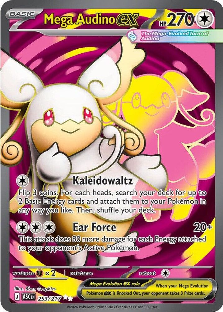 Mega Audino ex 253/217 - Holofoil ME Ascended Heroes - Ultra Rare