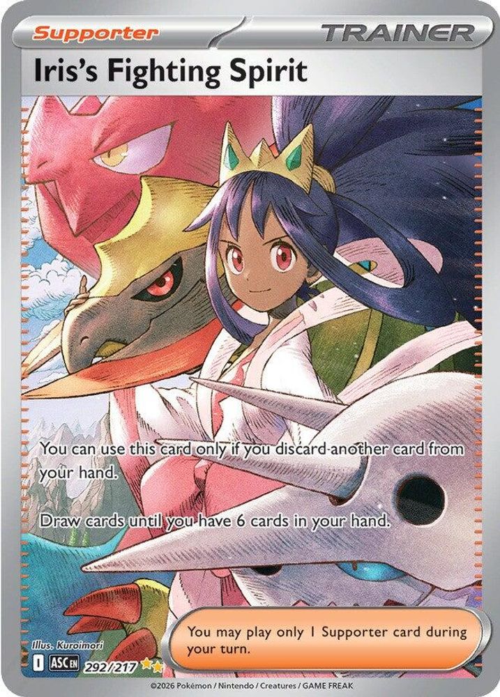 Iris's Fighting Spirit 292/217 - Holofoil ME Ascended Heroes - Special Illustration Rare