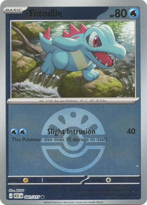 Totodile (Friend Ball) 041 - Reverse Holofoil ME Ascended Heroes - Common