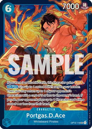 Portgas.D.Ace (119) (Store Treasure Cup 2026) (OP13-119) - One Piece Promotion Cards Foil