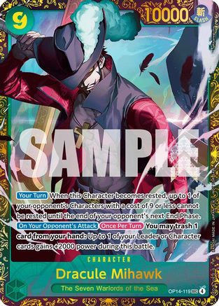 Dracule Mihawk - (CS 26-27 Regionals Season 1) (OP14-119) - One Piece Promotion Cards Foil