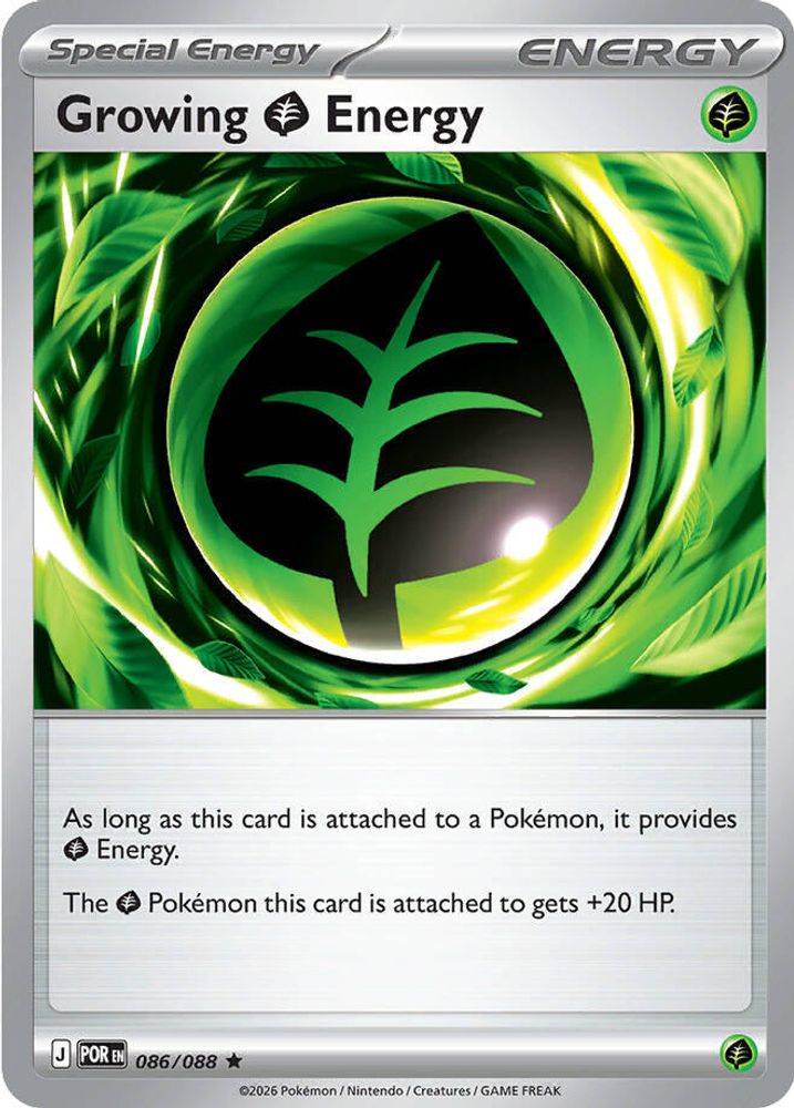 Growing Grass Energy 086 - Holofoil ME03 Perfect Order - Rare