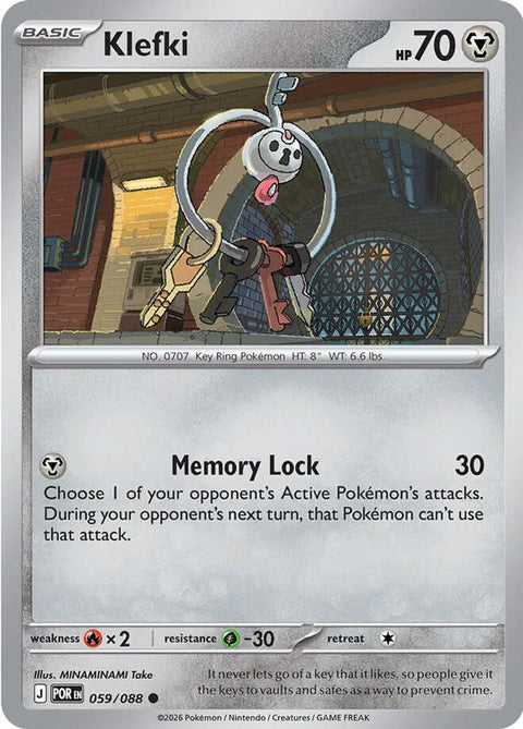 Klefki 059 - Reverse Holofoil ME03 Perfect Order - Common