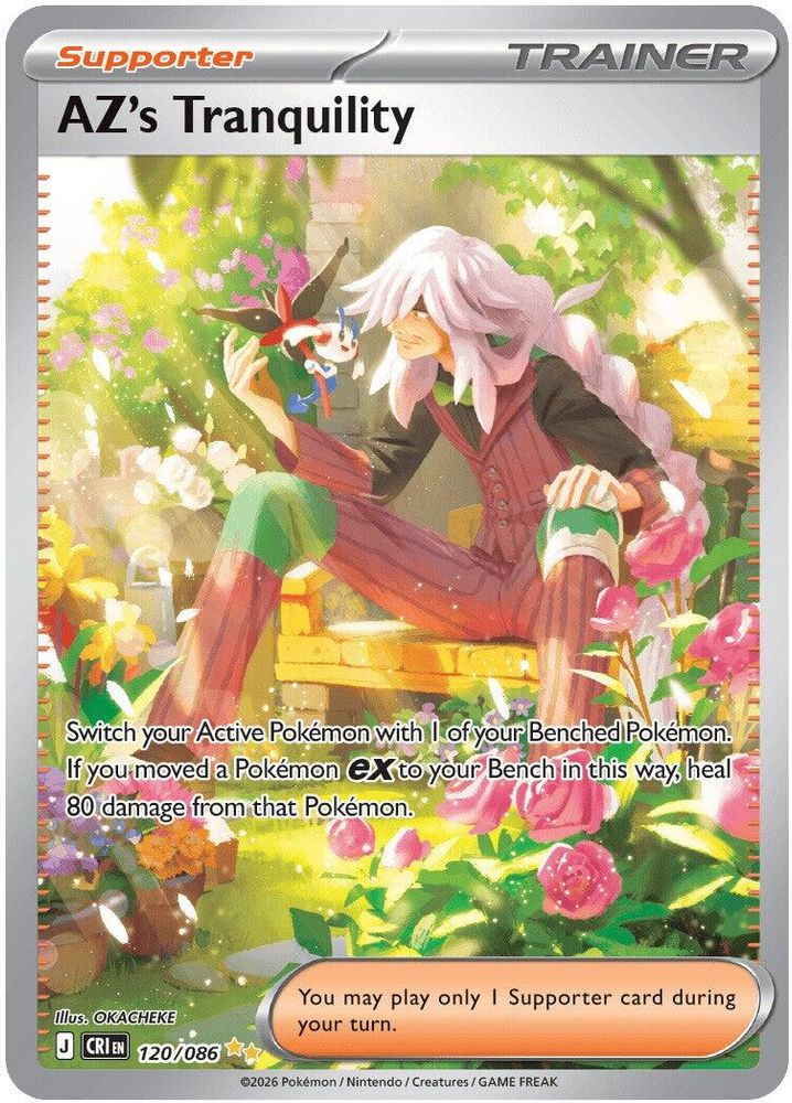 AZ's Tranquility 120/086 - Holofoil ME04 Chaos Rising - Special Illustration Rare