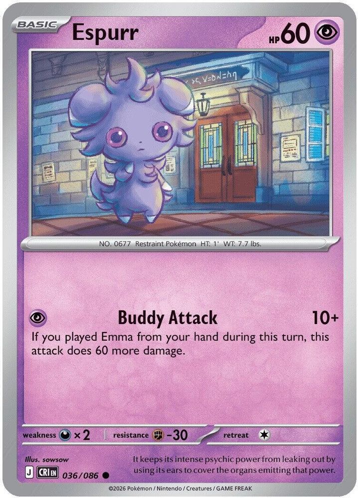 Espurr 036 ME04 Chaos Rising - Common