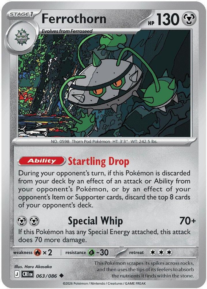 Ferrothorn 063 ME04 Chaos Rising - Uncommon