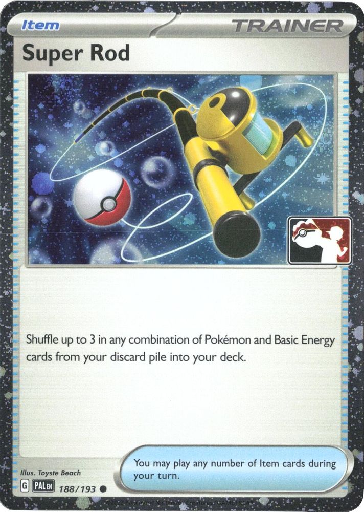 Super Rod (Cosmos Holo) 188/193 - Holofoil Prize Pack Series Cards - Common