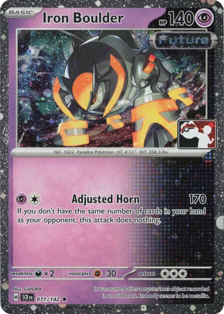 Iron Boulder (Cosmos Holo) 071/142 - Holofoil Prize Pack Series Cards - Rare