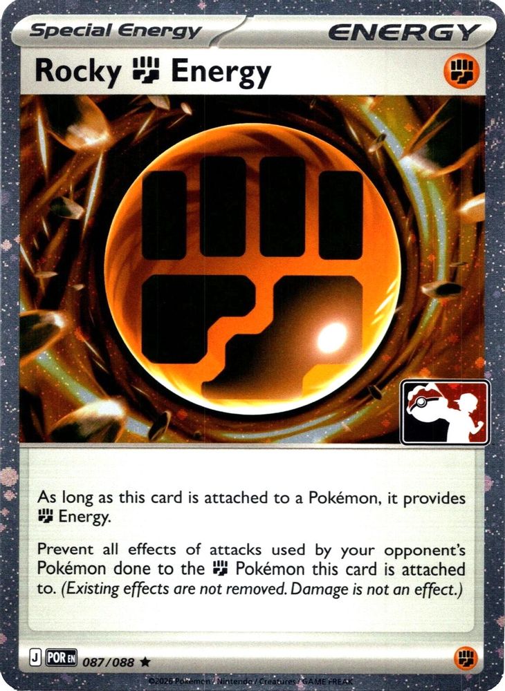 Rocky Fighting Energy (Cosmos Holo) 087/088 - Holofoil Prize Pack Series Cards - Rare