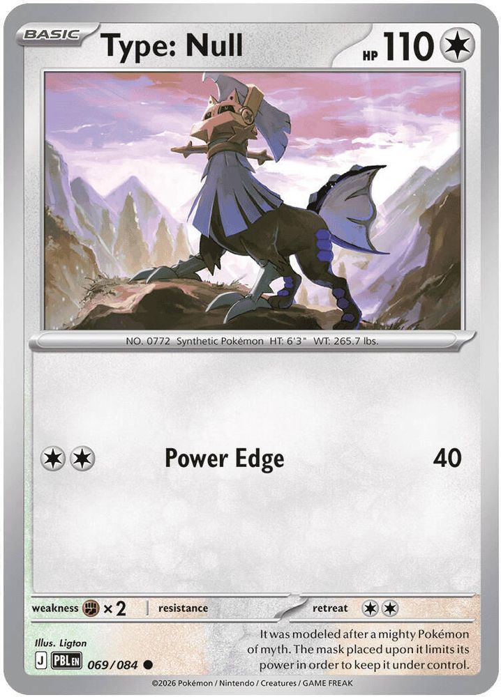 Type: Null 069 - Reverse Holofoil ME05 Pitch Black - Common