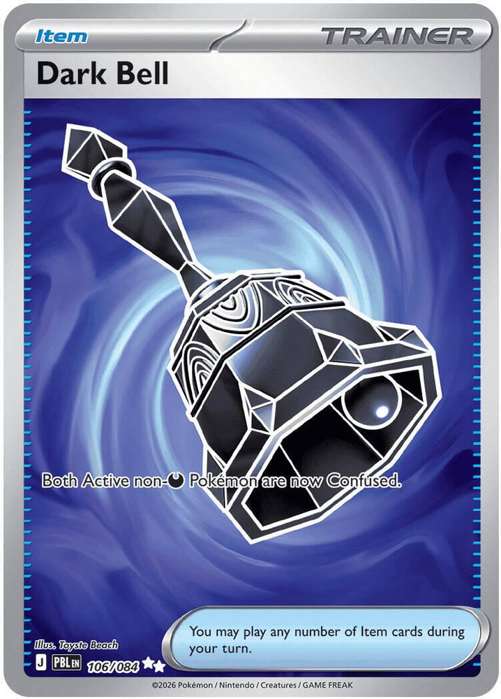 Dark Bell 106/084 - Holofoil ME05 Pitch Black - Ultra Rare