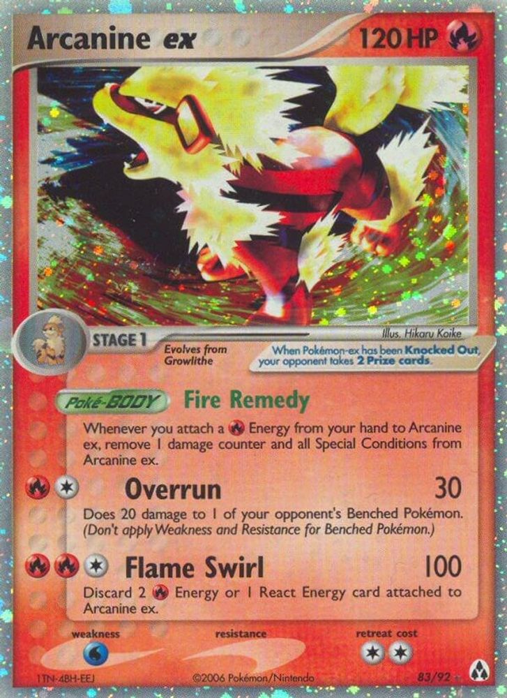 Arcanine ex - Holofoil Legend Maker - Ultra Rare