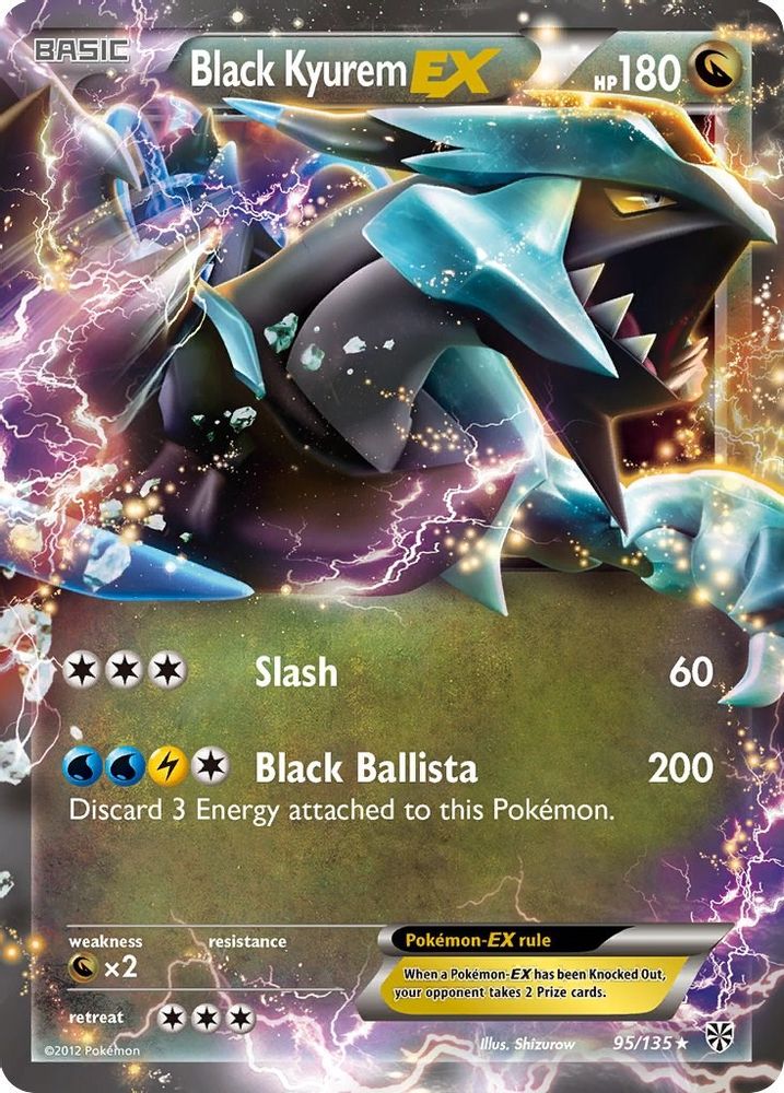 Black Kyurem EX 095 - Holofoil Plasma Storm - Ultra Rare