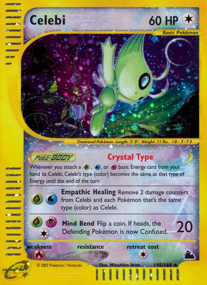 Celebi - Reverse Holofoil Skyridge - Secret Rare