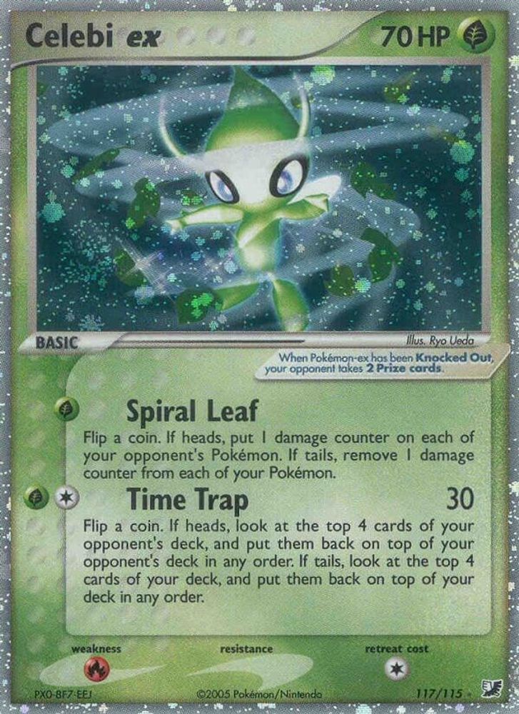 Celebi ex - Holofoil Unseen Forces - Secret Rare
