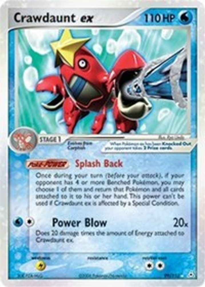 Crawdaunt ex - Holofoil Holon Phantoms - Ultra Rare