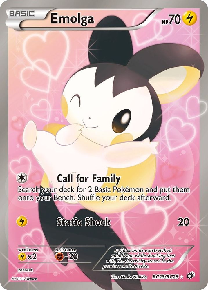 Emolga (Full Art) RC23 - Holofoil Legendary Treasures Radiant Collection - Ultra Rare