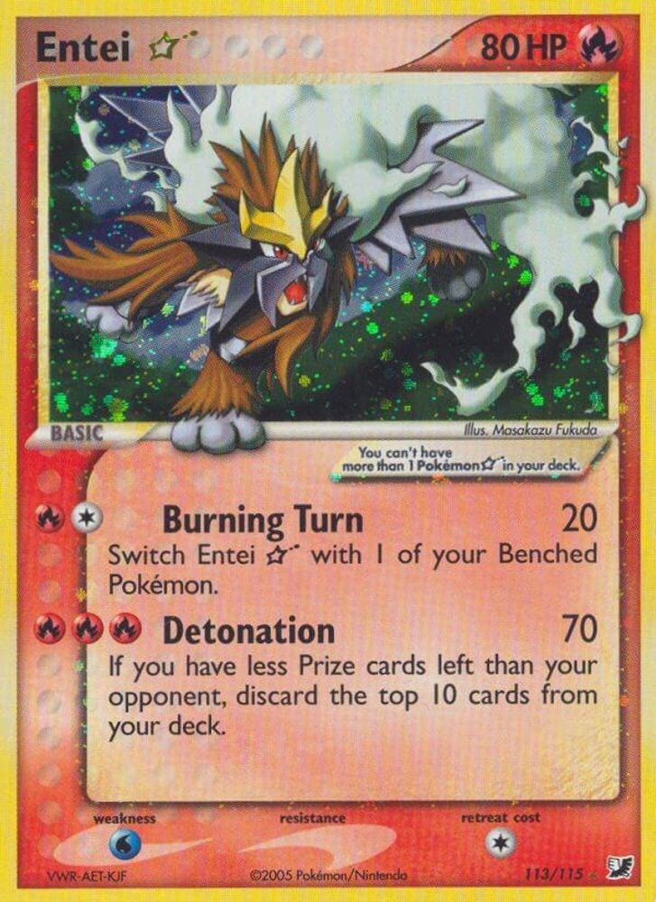 Entei Star - Holofoil Unseen Forces - Ultra Rare