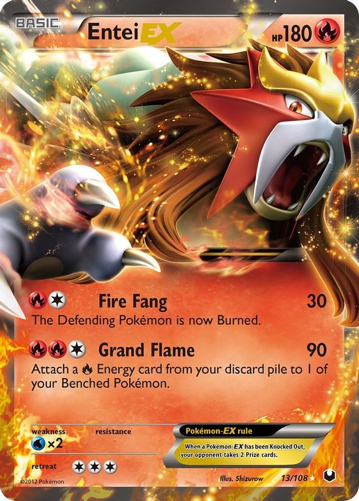 Entei EX - Holofoil Dark Explorers - Ultra Rare