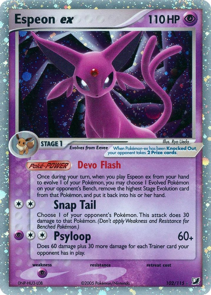 Espeon ex - Holofoil Unseen Forces - Ultra Rare