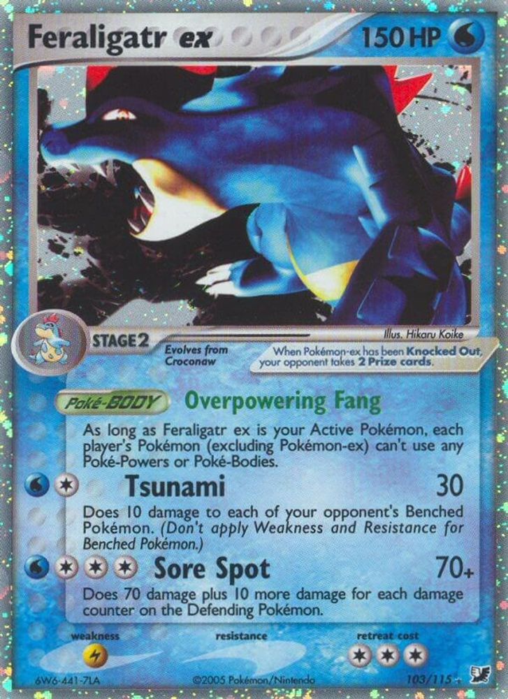 Feraligatr ex - Holofoil Unseen Forces - Ultra Rare