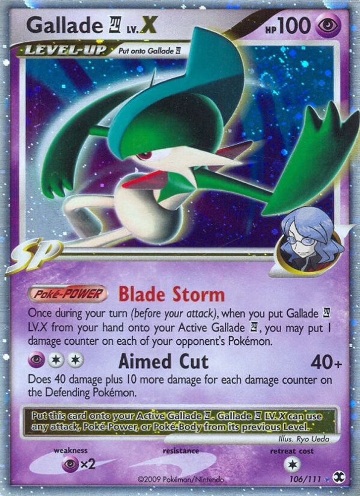 Gallade E4 Lv.X - Holofoil Rising Rivals - Ultra Rare