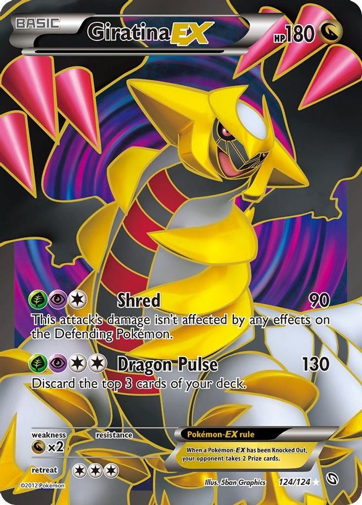 Giratina EX (124 Full Art) - Holofoil Dragons Exalted - Ultra Rare