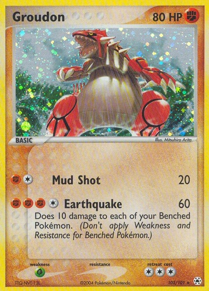 Groudon - Holofoil Hidden Legends - Secret Rare